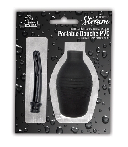 Keep it clean! Douching has never been easier than with the ... Mister B - Stream Portable Douche - Black photo-4