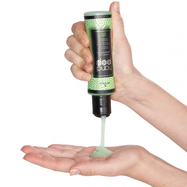Let your hands work their magic to give him a lap massage he... Sensuva - Handipop Hand Job Massage Gel Green Apple - 125ml photo-3