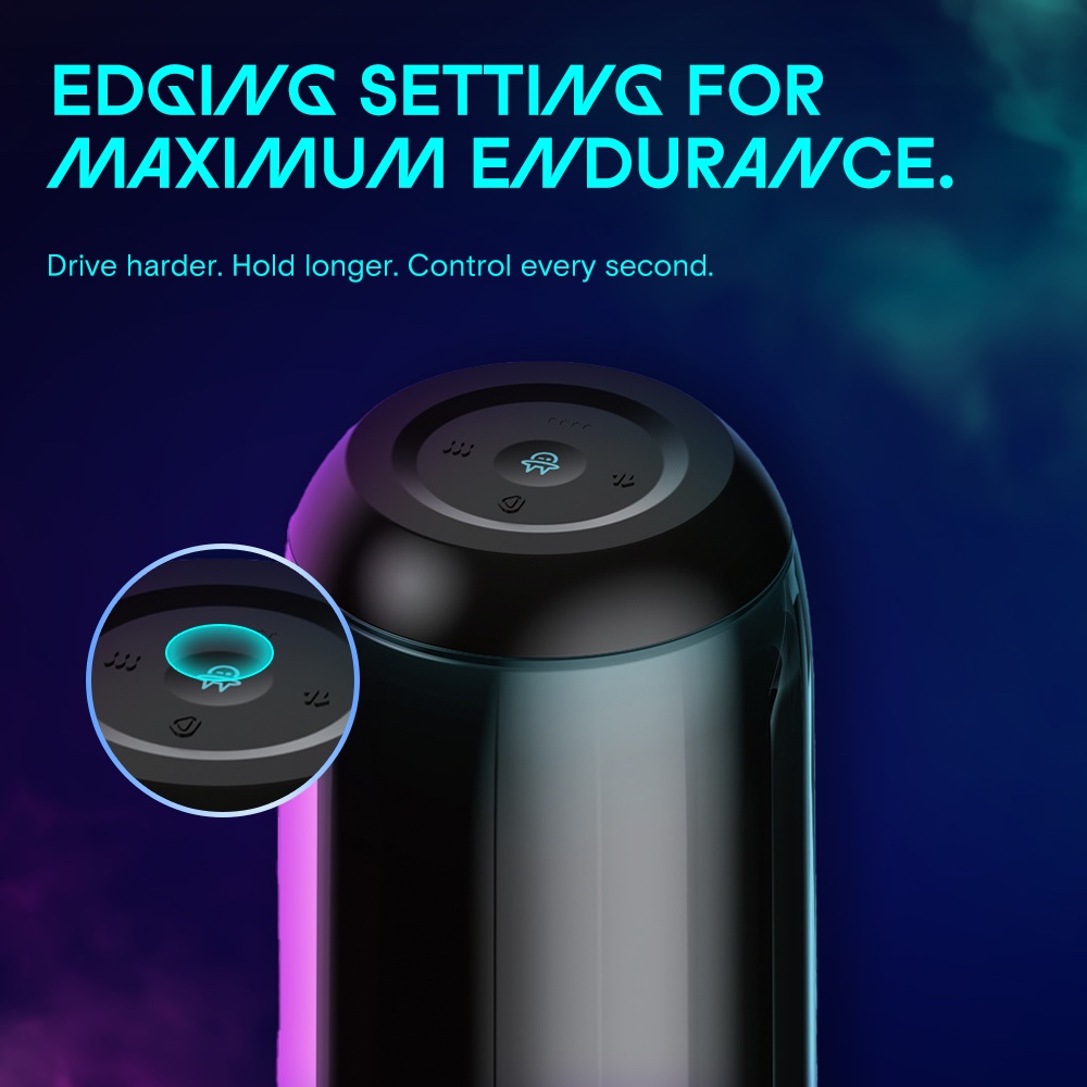 KAOTIK - The Cocoon 可加热抽插震动智能飞机杯 - 黑色 照片-11