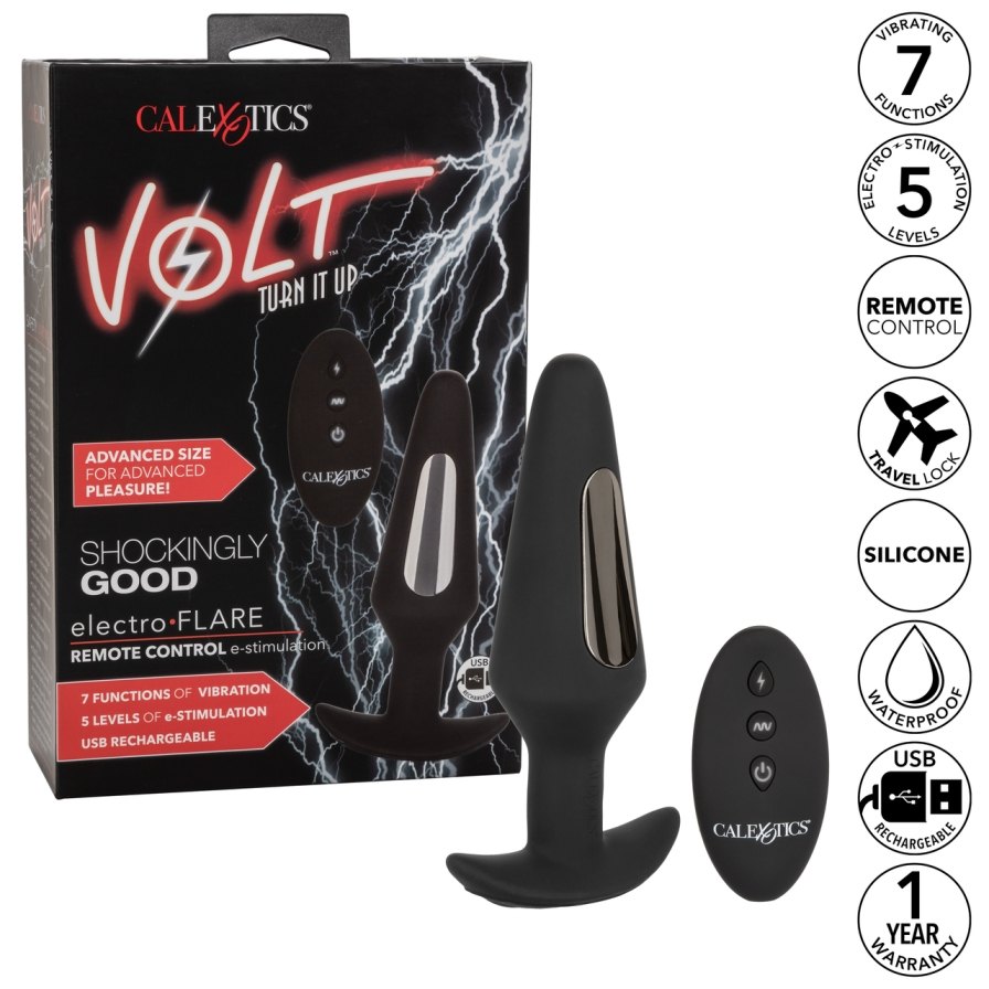 Electrify the senses with the thrilling Volt Electro-Flare. ... CEN - Volt Electro-Flare Anal Plug - Black photo-12