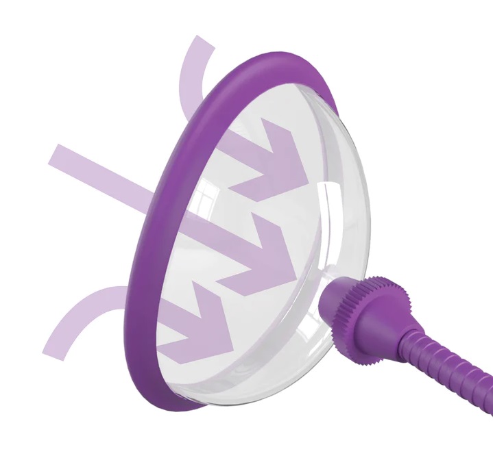 Get pumped! This Pleasure Pump harnesses the power of intens... Pipedream - Manual Pussy Pump - Purple photo-3