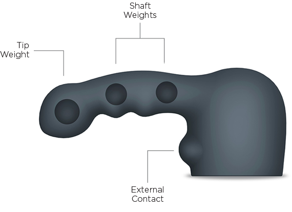 Le Wand Weighted Silicone Attachments are designed to fit sn... Le Wand - Ripple Weighted Silicone Attachment - Grey photo-11