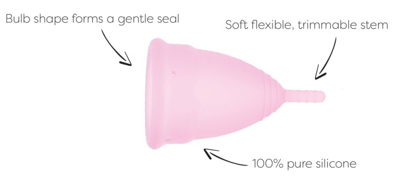 Experience comfort day and night with the Mae B. menstrual c... Mae B - Menstrual Cups Size S - Pink photo-5