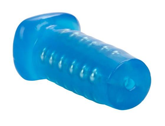 Looking for an intensely gratifying super tight masturbator?... CEN - Basic Essentials Beaded Masturbator - Blue photo-4