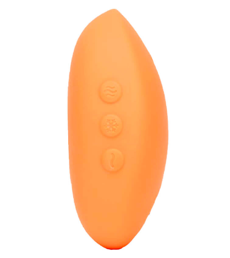 Temp 是一款贴面式(lay-on)振动器,设计为在身体表面提供温度与振动的双重感官刺激。它结合可即时加热与降... We-Vibe - Temp 可调节冷热感按摩器 - 橘红色 照片-4