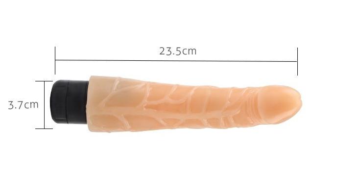 Material:T-Skin
Product Size:23.5cm, Φ3.7cm
Product Weight:0... Chisa - Mambo Vibe Dildo 9″ - Flesh photo-6