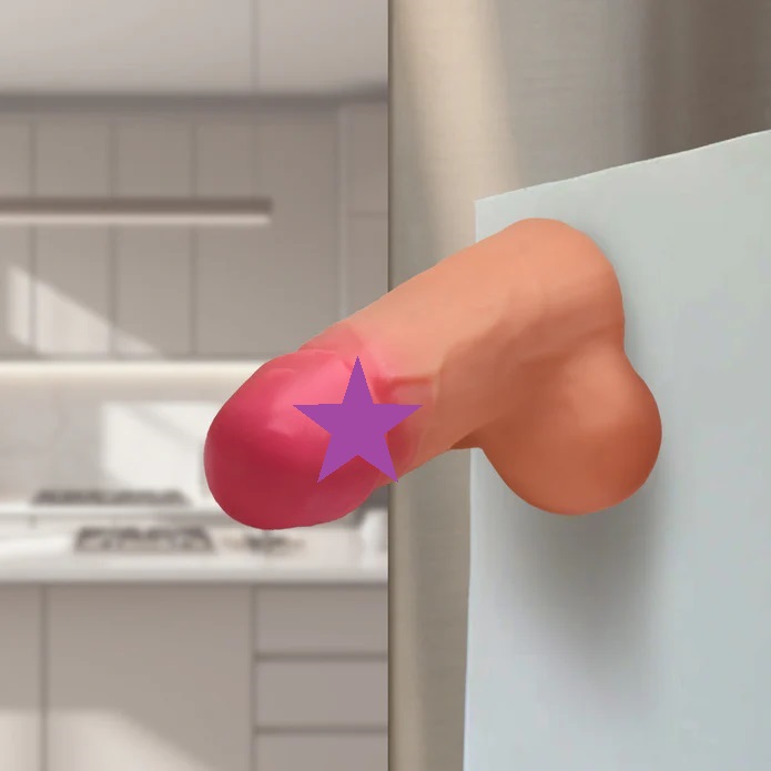 Enjoy 4 mini dildos, perfect for any playful prank or occasi... Big Ballers - Magnetic Snap-On Peckers - 4 pcs photo-2