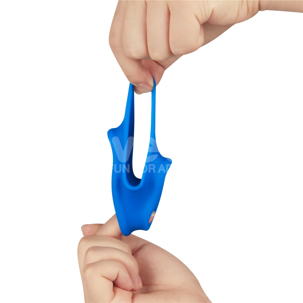 Unlock enhanced endurance and a more impressive profile with... Lovetoy - Pinnacle Pro Trio Grip Enhancer - Blue photo-2