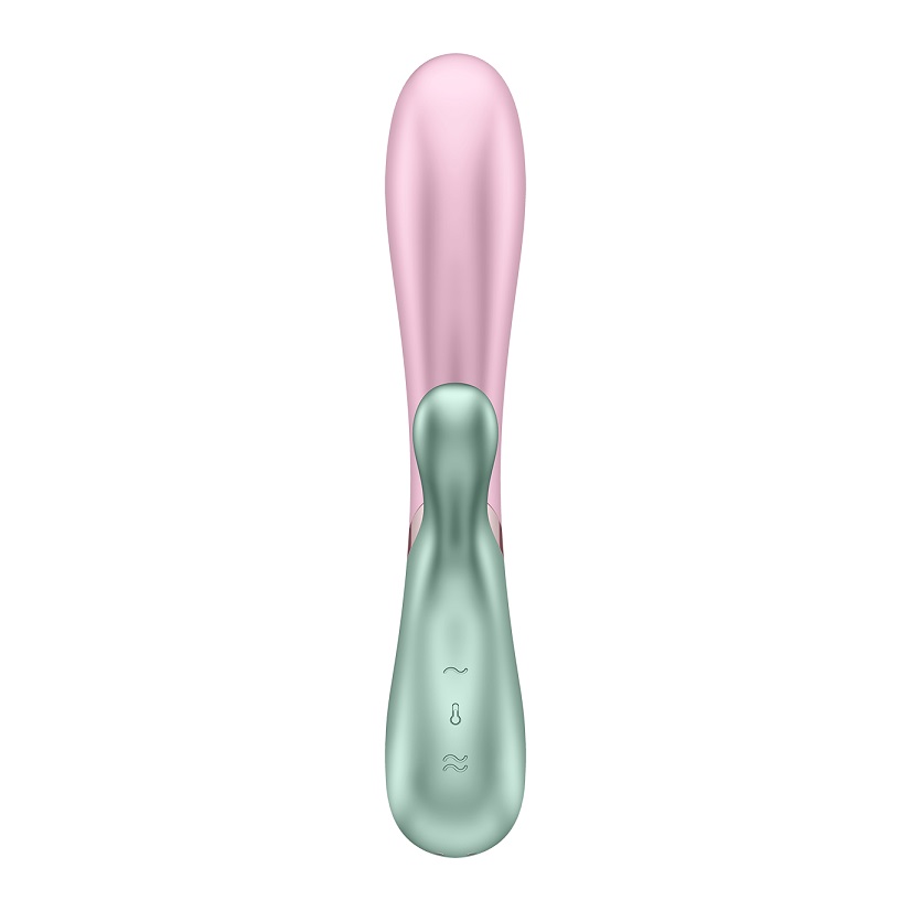 The Satisfyer Hot Lover is a rabbit vibrator with that certa... Satisfyer - Hot Lover Rabbit - Mint/Pink photo-3