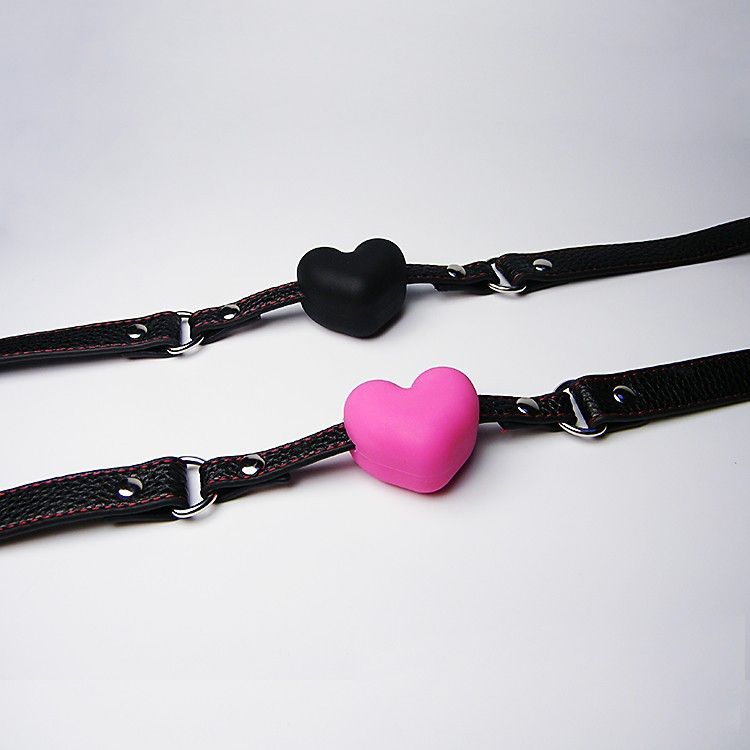 Heart Shape Silicone Ball Gag
Material: PVC leather+sil... XFBDSM - Heart Shape Silicone Ball Gag - Black photo-4