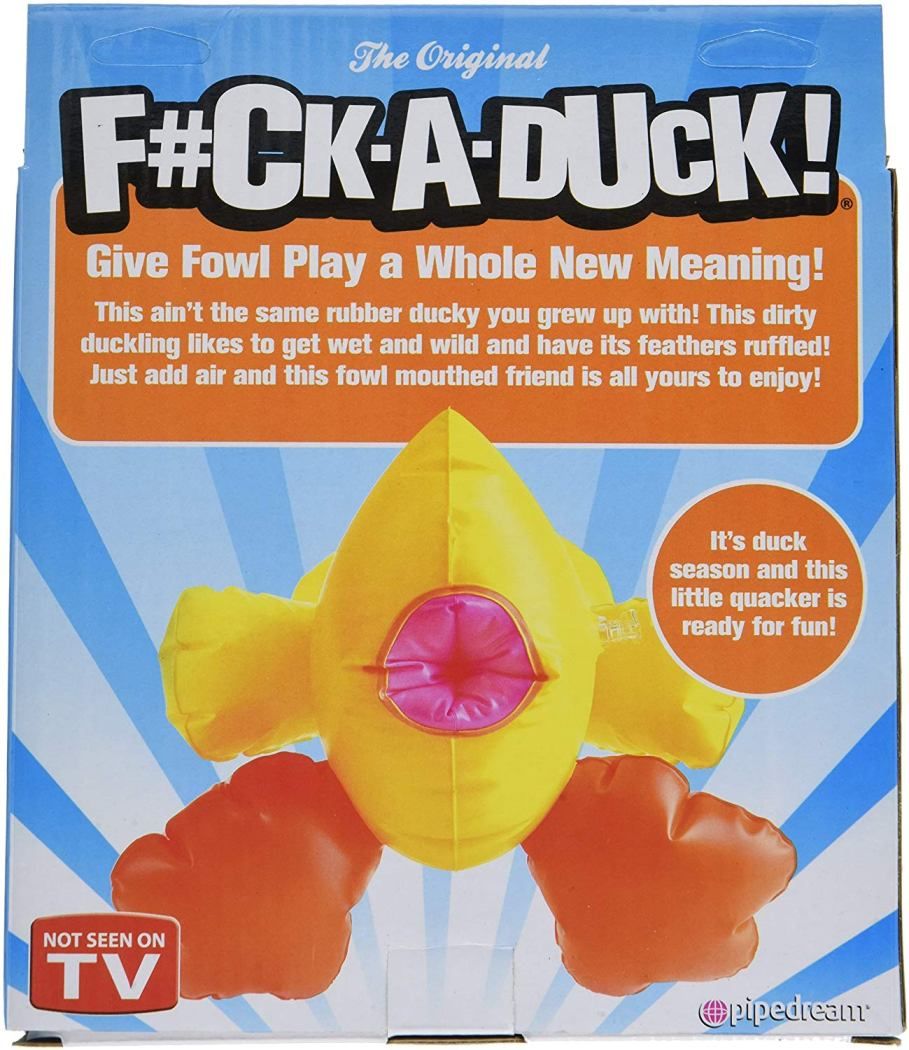 The world's naughtiest inflatable bath toy! Give "f... Pipedream - Fuck A Duck - Yellow photo-5