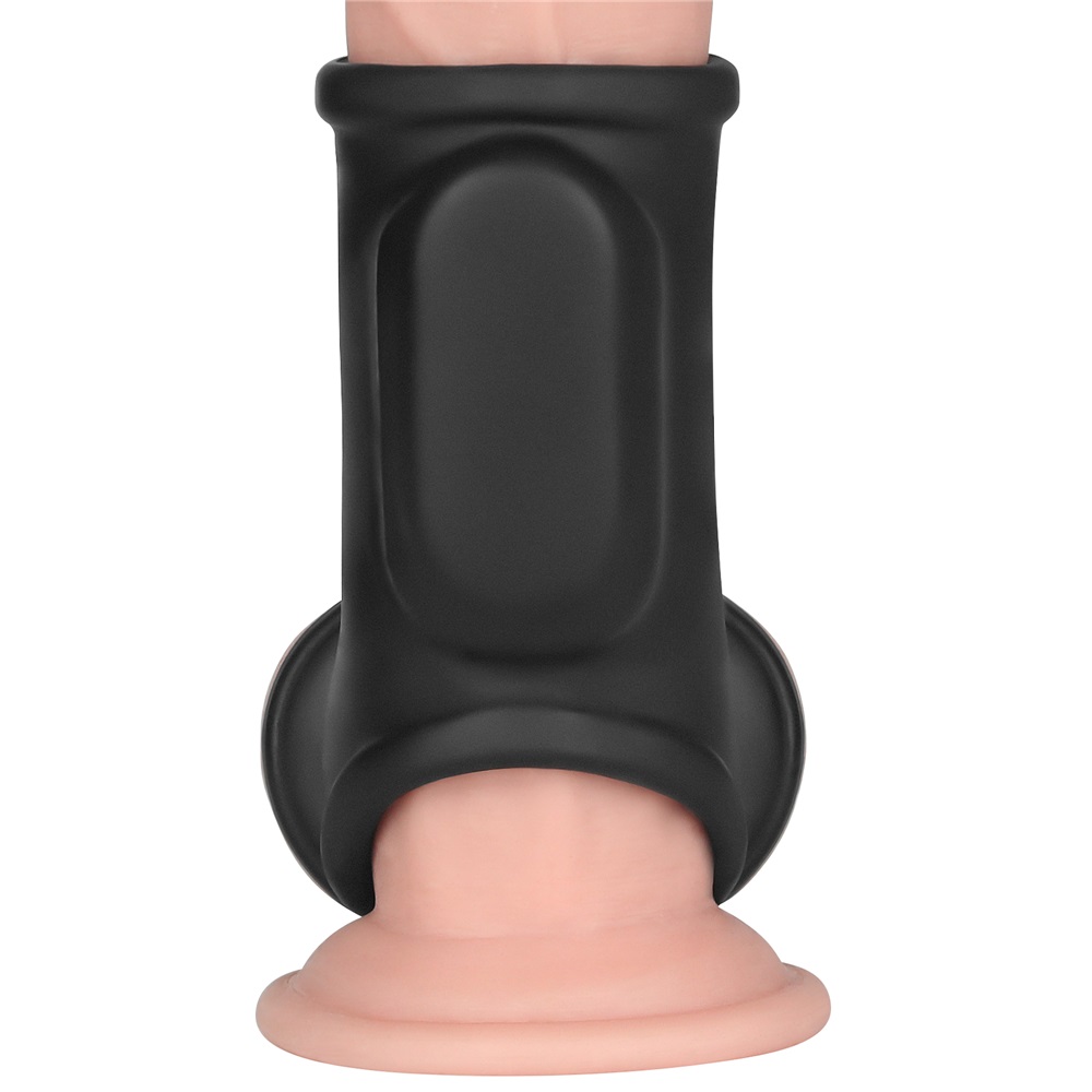 Knights Ring is a great choice for individuals and partners ... Lovetoy - Knights Vibro Scrotum Ring - Black photo-6