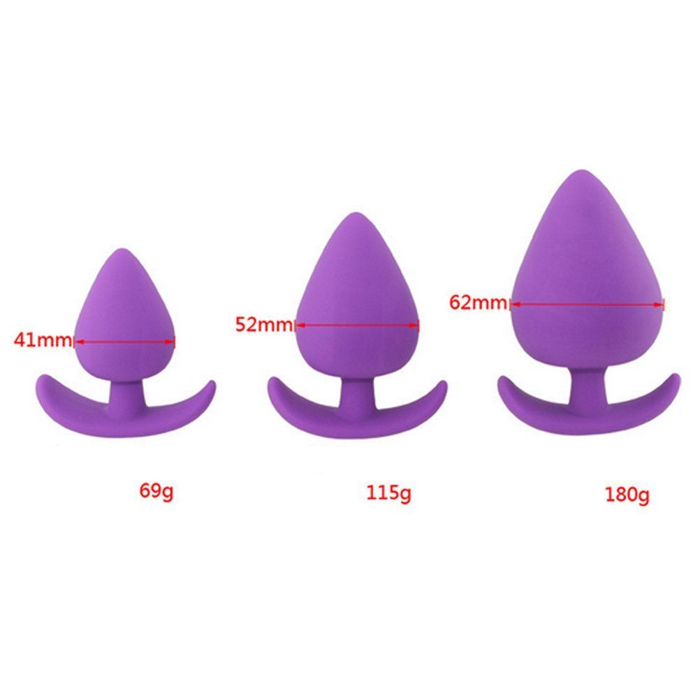 MT - Silicone Anal Plug 110x55mm - Purple MT - Silicone Anal Plug 110x55mm - Purple photo-4