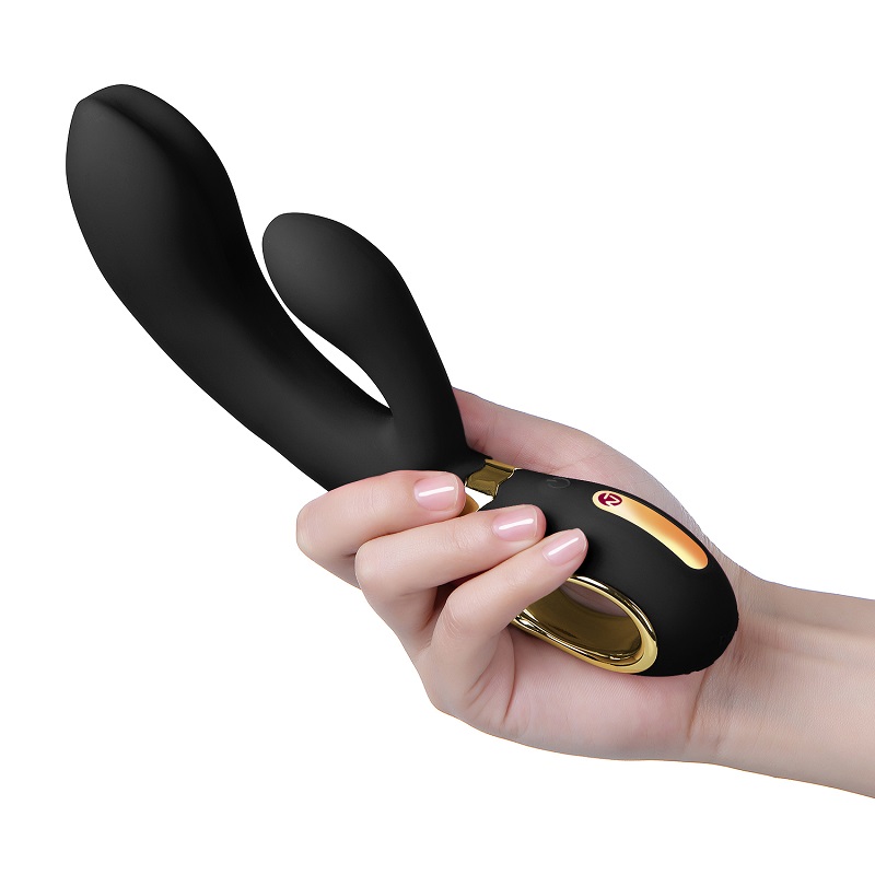 A rechargeable rabbit vibrator for G-spot and clitoral stimu... Nomi Tang - Wild Rabbit - Black photo-2