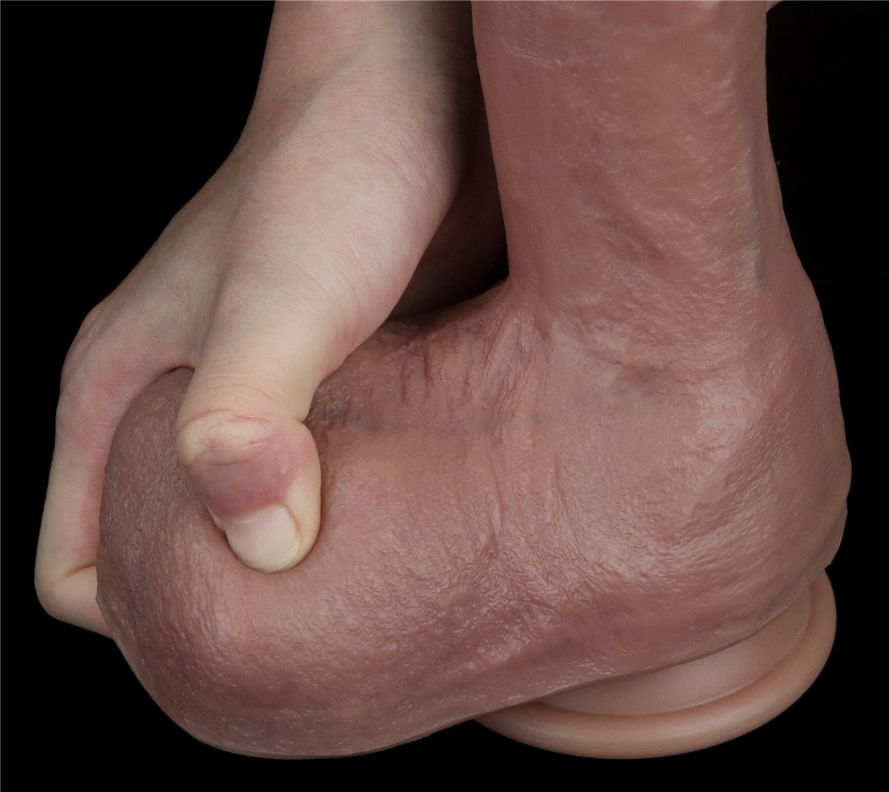 Built to deliver the most lifelike satisfaction, Love Toy Du... Lovetoy - 10.5'' Dual Layered Platinum Silicone Cock photo-10