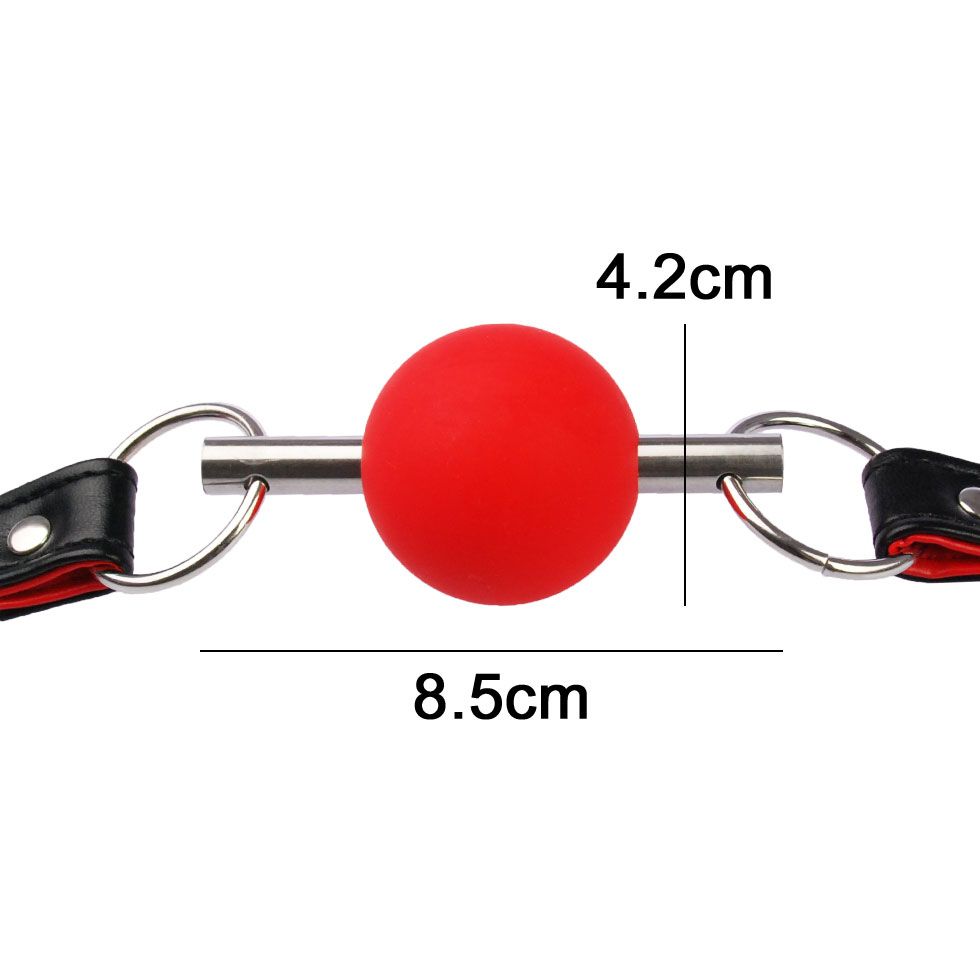 Shame and crown intersect each other.
A new lineup appears i... A-One - Training Muzzle with Ball - Red photo-4