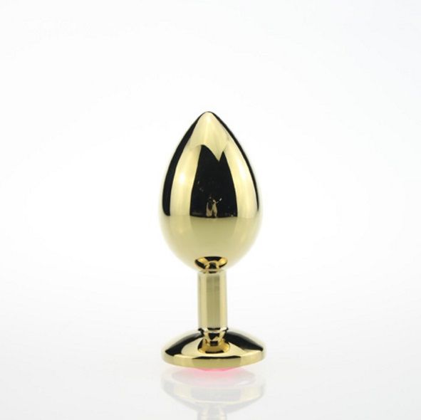 MT - Anal Plug 72x28mm - Golden photo-2