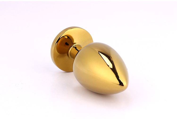 MT - Anal Plug 95x40mm - Golden/White photo-3