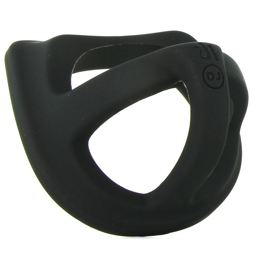 Designed to lift, separate, and tug the testicles for light ... Doc Johnson - Kick Cock Jock Splitter - Black photo-3