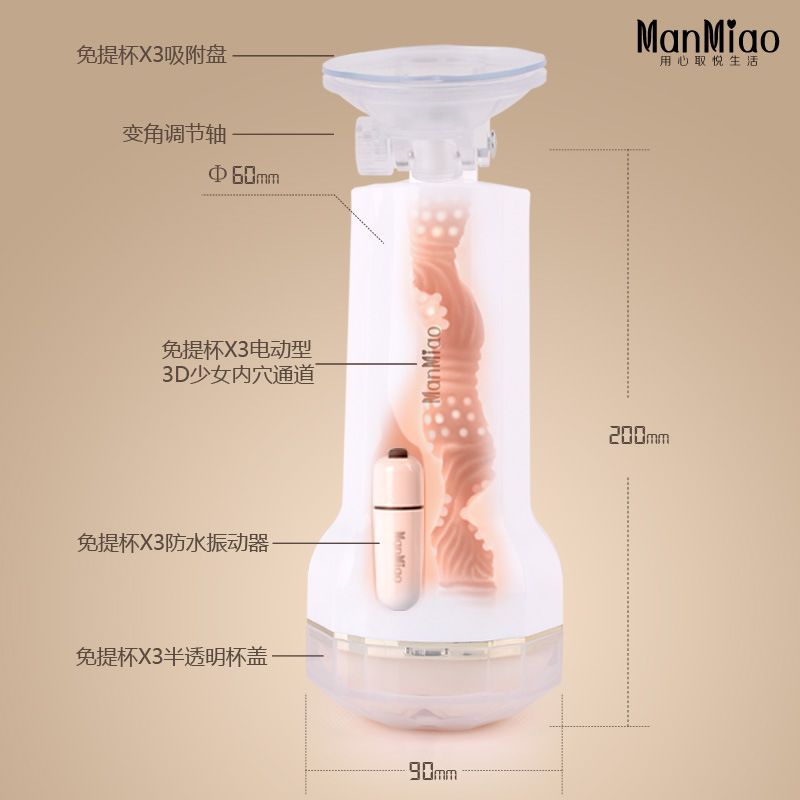 二代进行了多项改进与更新,外观与使用全线升级!
闪耀钻石切割的菱面外观,早已被运用到日常生活及女性用品中,首创杯... Magic Love - Man Miao - 非振动蜘蛛免提自慰杯 照片-3