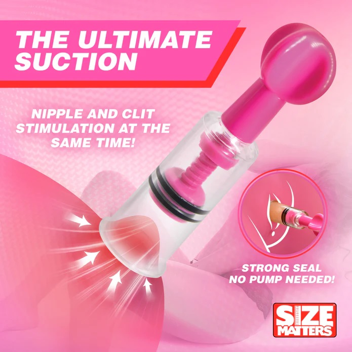 Size Matters - MAXtwist Clit Nipple Sucker Set - Pink photo-3