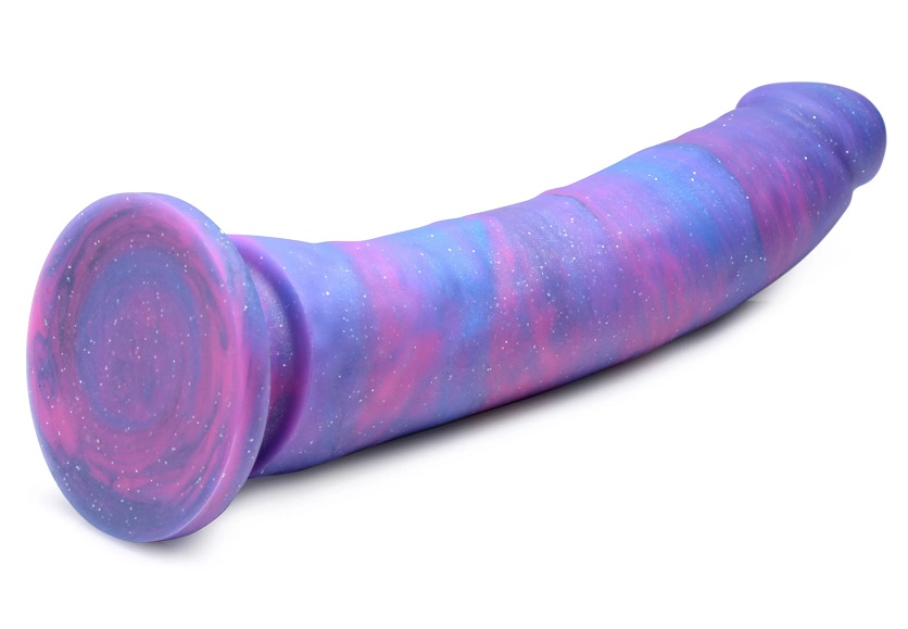 This magical dong is ready to charm your holes and push you ... Strap U - Magic Stick Glitter 9.5" Dildo - Purple photo-5
