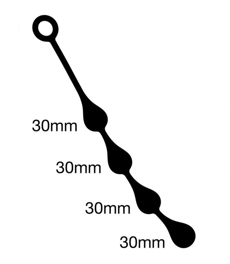 You will squirm with pleasure as you feel the drops pop out ... Mister B - Anal Drops 30mm x 4 - Black photo-8