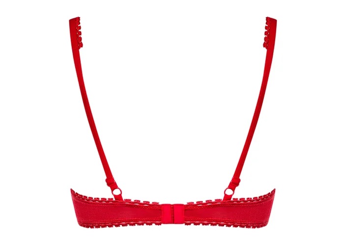 Obsessive - Lovica Half-Bra - Red - S/M photo-6