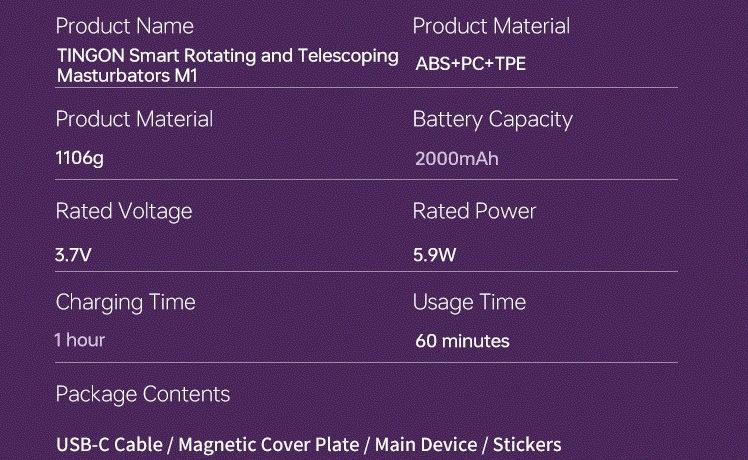 Tingon - M1 App Masturbator - Black photo-19