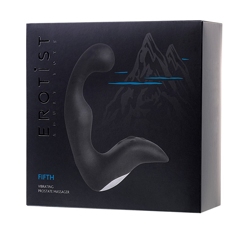 Experience the intensified orgasms of prostate play with ERO... Erotist - Fifth Vibrating Prostate Massager - Black photo-7
