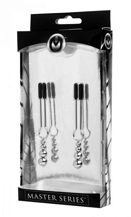Master Series - Adorn Triple Bead Nipple Clamp Set photo-3