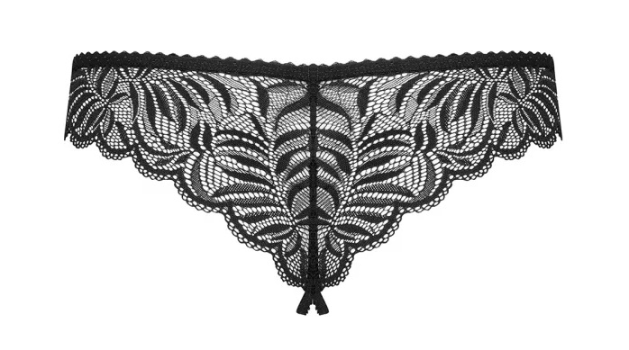 You miss something spicy? Here we go with black and hot Cont... Obsessive - Contica Crotchless Thong - Black - S/M photo-8