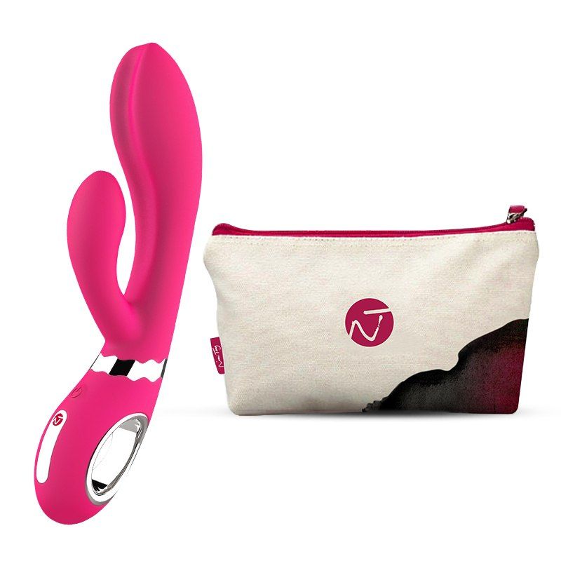 A rechargeable rabbit vibrator for G-spot and clitoral stimu... Nomi Tang - Wild Rabbit - Pink photo-8