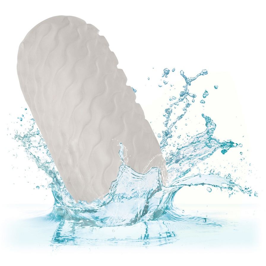 Endless pleasure is in your hands with the unbelievable Boun... CEN - Boundless Reversible Nubby Stroker - Clear photo-9