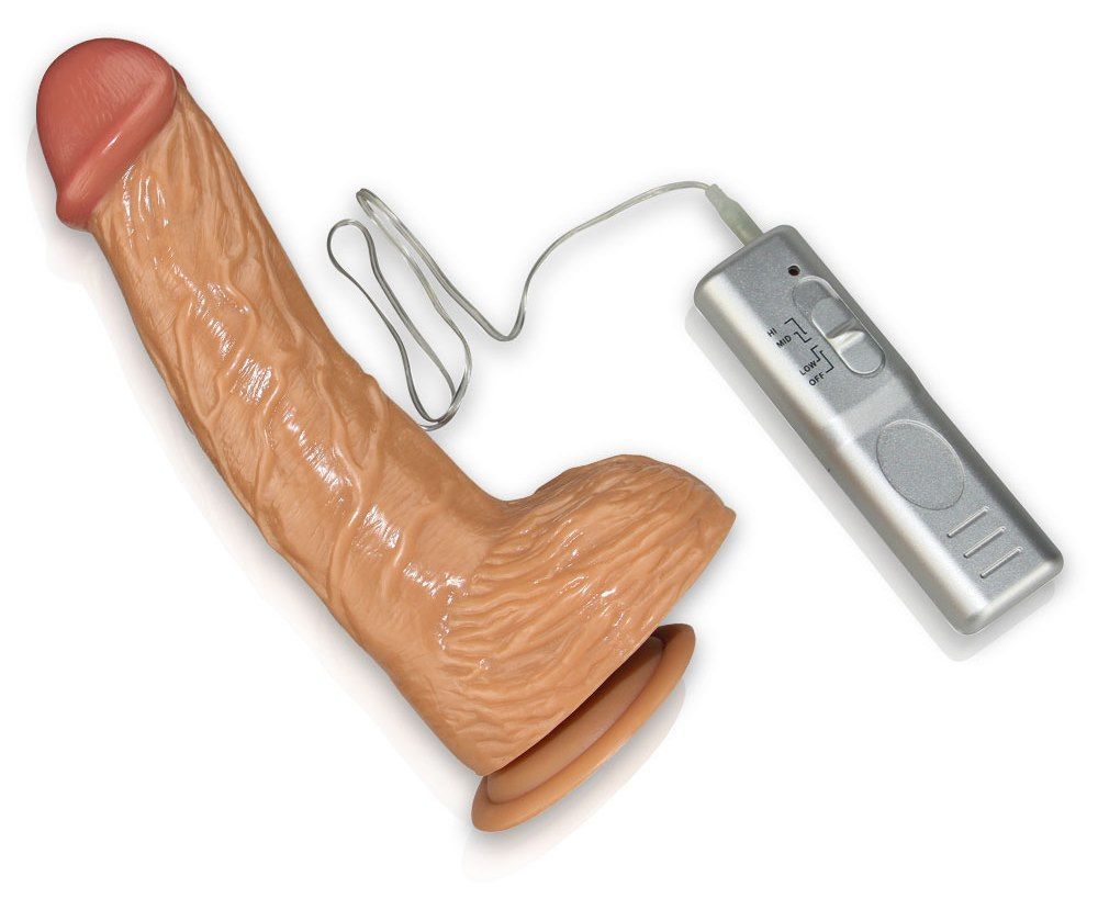 Lovetoy - 8.7" Real Extreme Vibrating Dildo - Flesh photo-3