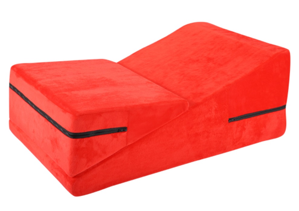Shaped in ramp, this pillow makes every new sex position eas... MT - Sex Position Pillow Small - Red photo-2