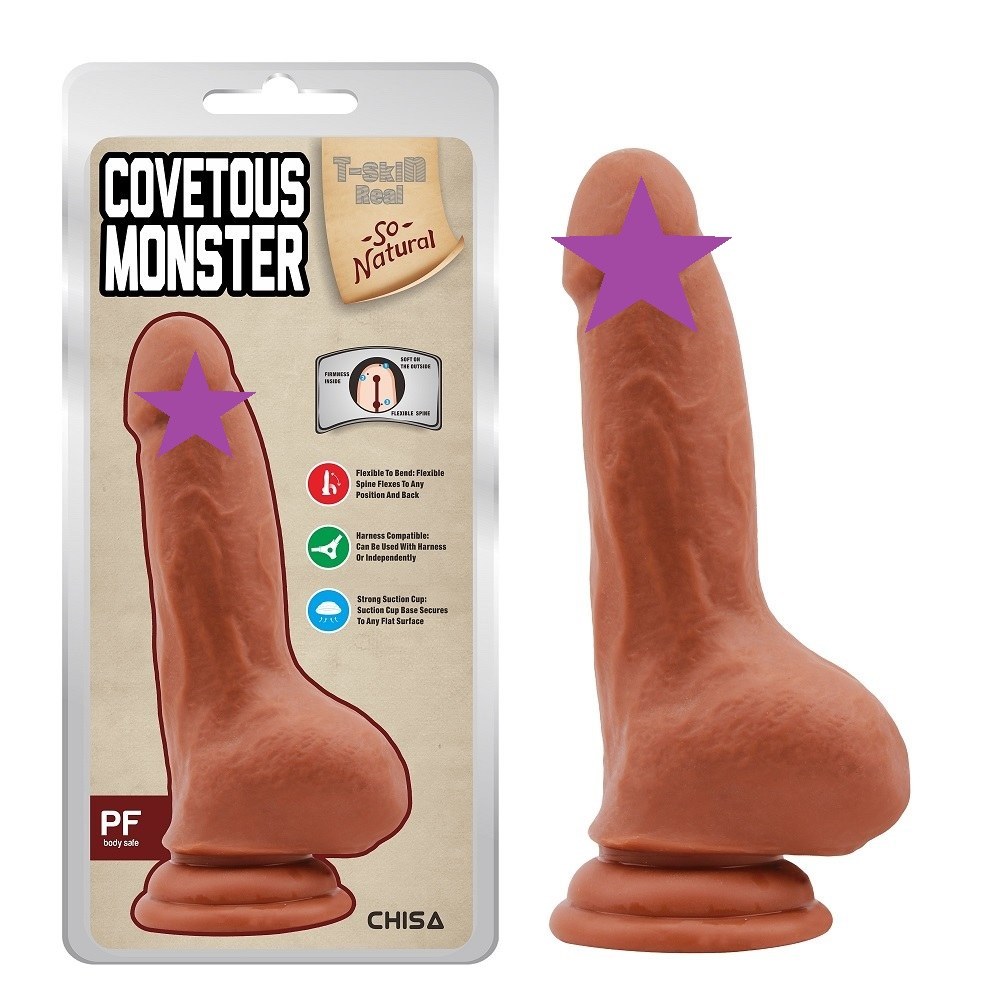 Anti-bacterial, Better-thanreal, Flexible Spine, Dual Densit... Chisa - Covetous Monster Dildo - Latin photo-2