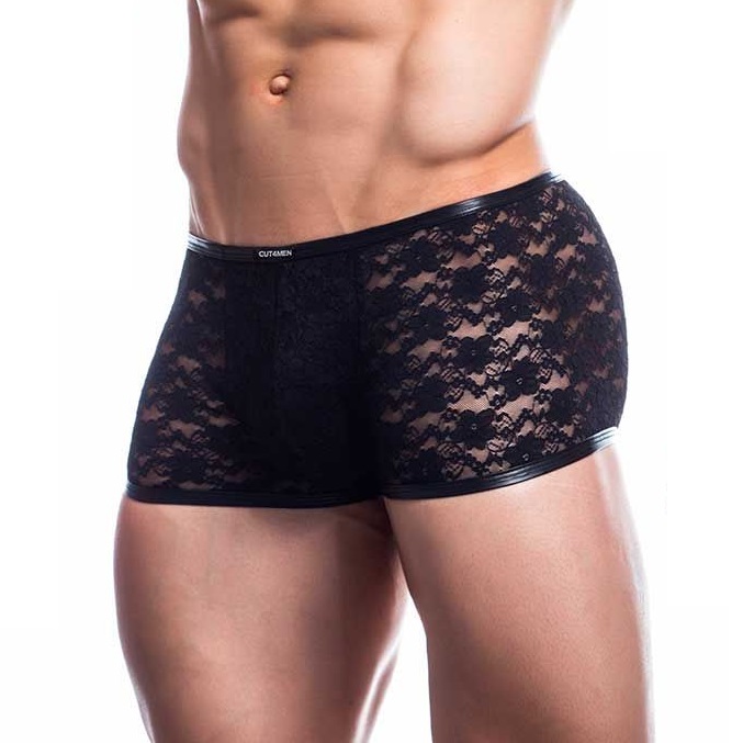 Cut4men - Lace Trunk - Black - M photo