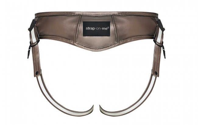 Strap-On-Me - Desirous 仿皮穿戴式束帶 - 啡色 照片-2