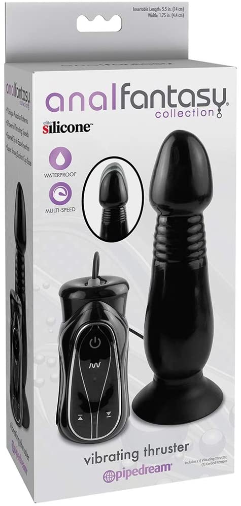 The Vibrating Thruster features a tapered tip to ease insert... Pipedream - Anal Vibrating Thruster - Black photo-3