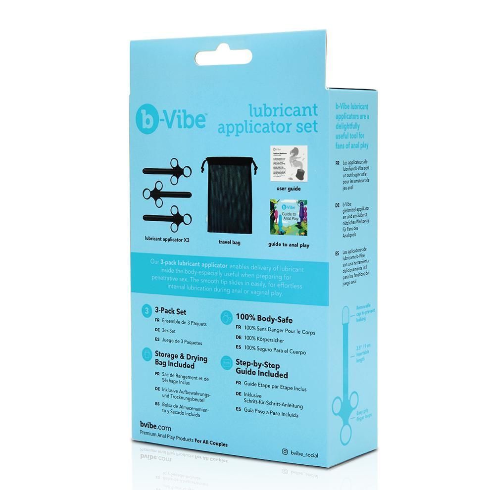 Apply your favorite lube easily with the b-Vibe Lube Applica... B-Vibe - Lubricant Applicator Set 3's Pack photo-9