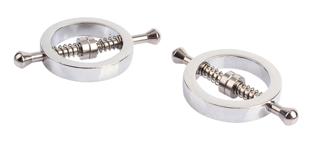 Chisa - Spring Metal Nipple Clamps - Silver photo-5