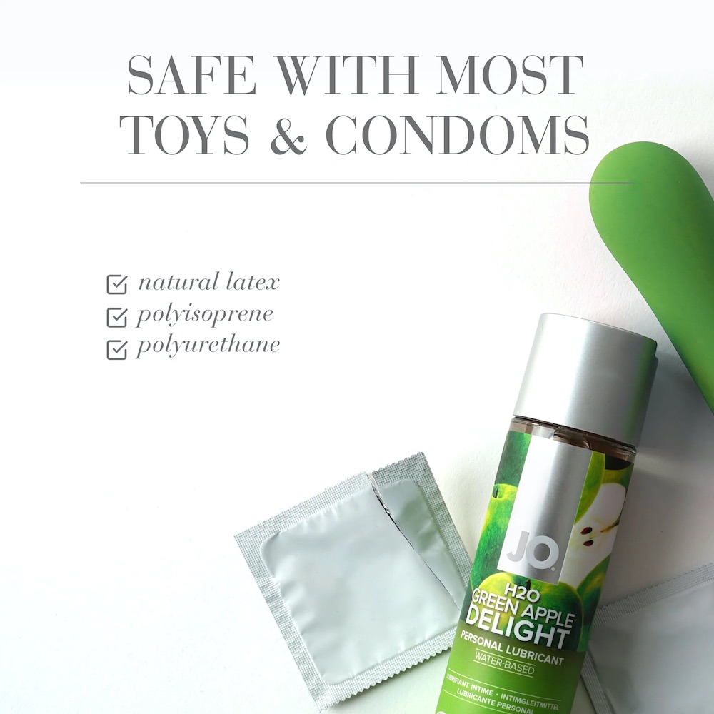 The JO H2O FLAVORED COLLECTION offers a flavorful array of p... JO - H2O Green Apple Lubricant - 30ml photo-4