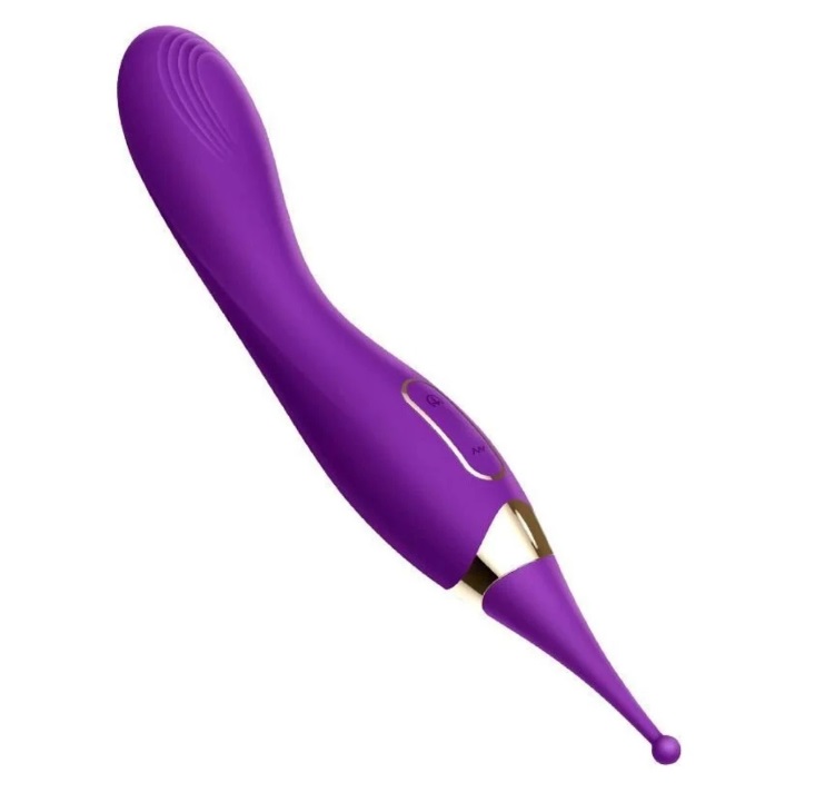Dual motors with flapping and vibrating replaceable vibrator... Erocome - Dorado - Purple photo-6