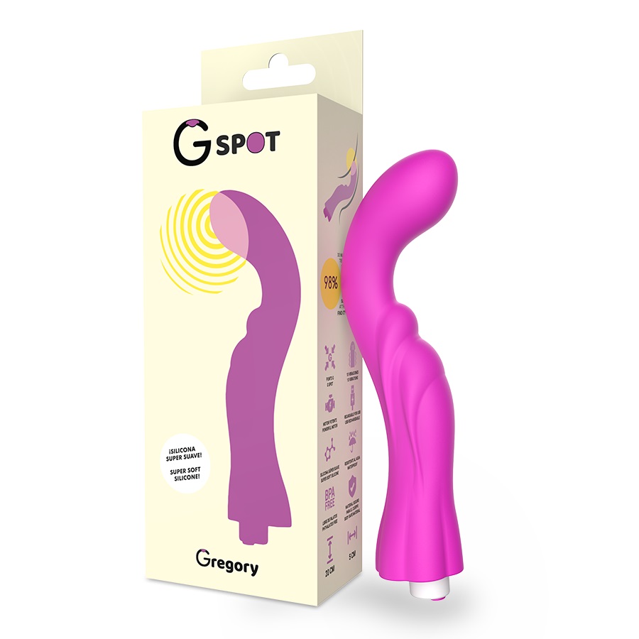 Pleasant rechargeable G-spot vibrator, Gregory is a massager... G-Spot - Gregory Vibrator - Purple photo-4