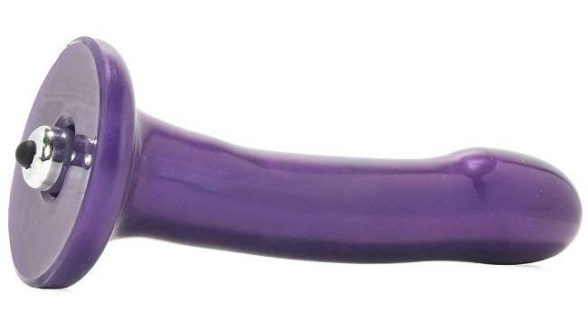 Buzz has a smooth body with a head you can appreciate, and i... Tantus - Buzz 1 Silicone Vibrating Dildo - Purple photo-3