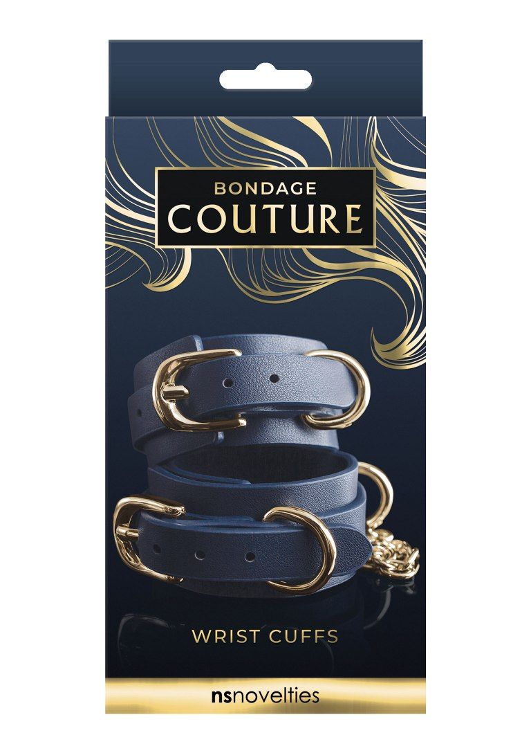 Indulge your innermost desires with Bondage Couture from NS ... NS Novelties - Bondage Couture Wrist Cuffs - Black photo-2