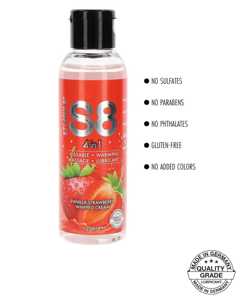 The 4-in-1 Dessert Lube by S8 is the perfect choice for sens... S8 - 4-in-1 Strawberry Dessert Lube - 125ml photo-3