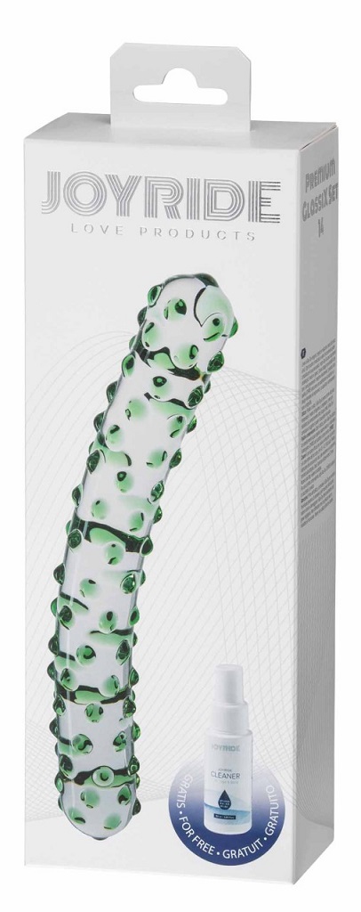 An elegant, high-quality series of handmade glass toys (... Joyride - Premium GlassiX Dildo No.14 - Green photo-3