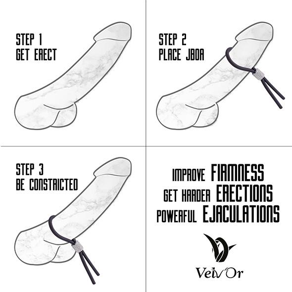 The JBoa by Velv’Or is a fully adjustable penis ring designe... Velv'Or - JBoa 301 Adjustable Cock Ring - Black photo-4
